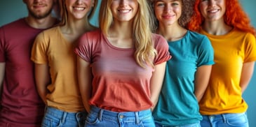 a group of women smiling