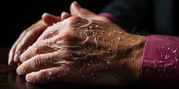 a close up of a hand