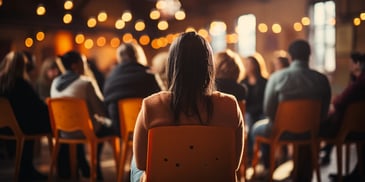 a person sitting in a chair