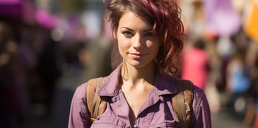 a person with a backpack