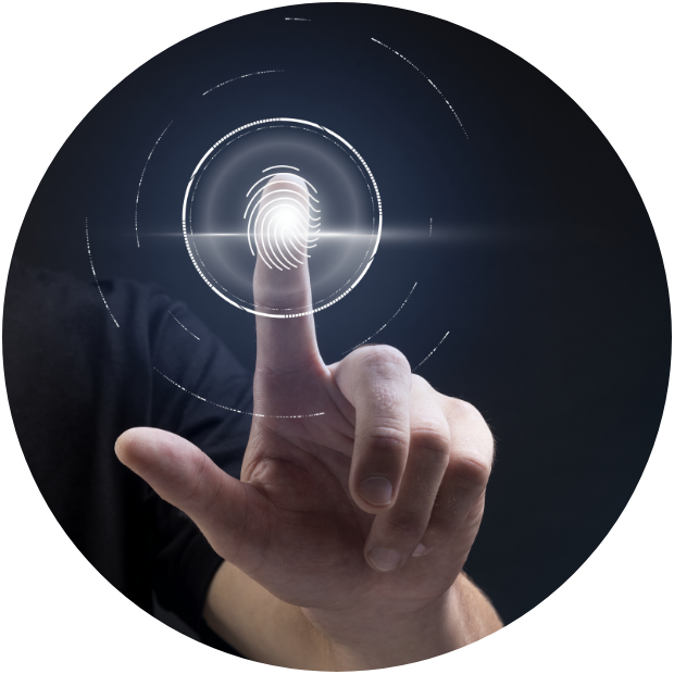 biometric-technology-background-with-fingerprint-scanning-system-virtual-screen-digital-remix