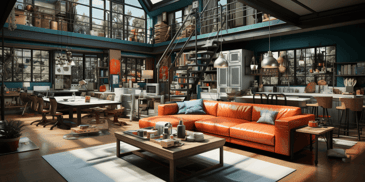 Modern shared co-living space
