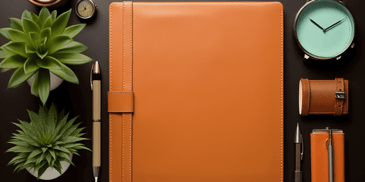 A tabletop with only the most essential items like keys, wallet, watch, and notebook.